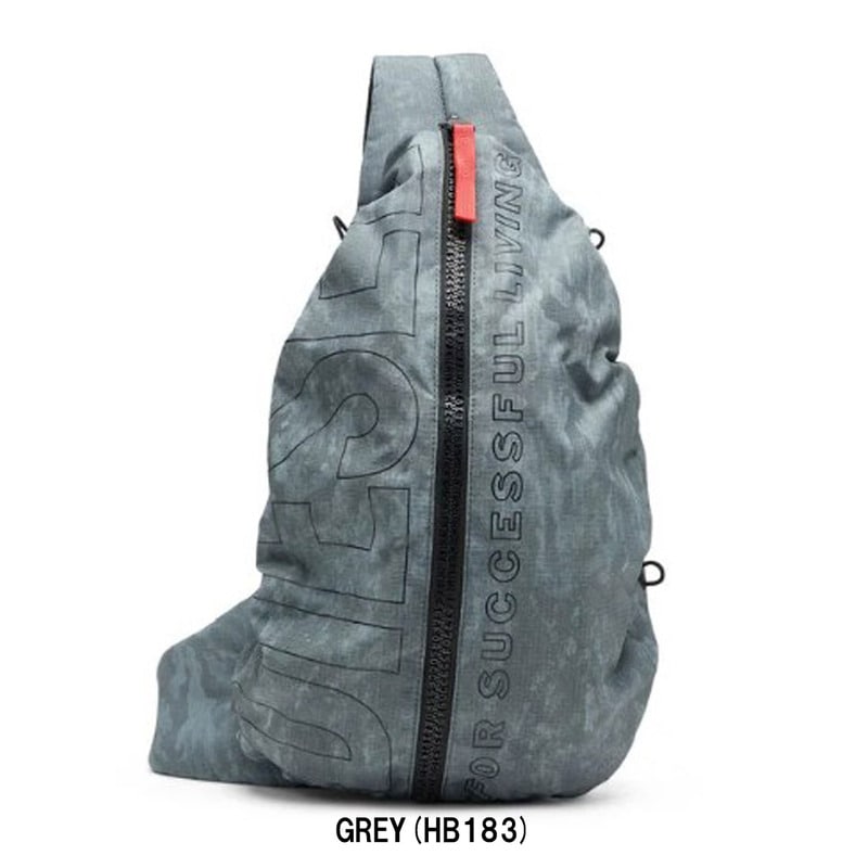DIESEL(ディーゼル)スリングバック ボディバッグ レタリング ロゴ ジップ ZIP-D ファスナー ショルダー バックパネル バッグ レジャー X10053P8775