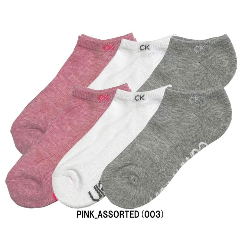 Calvin Klein(カルバンクライン)ck レディース ソックス 靴下 6足組 アンクル丈 くるぶし クッション ロゴ ワンポイント アソート 女性用 CVW221NS01