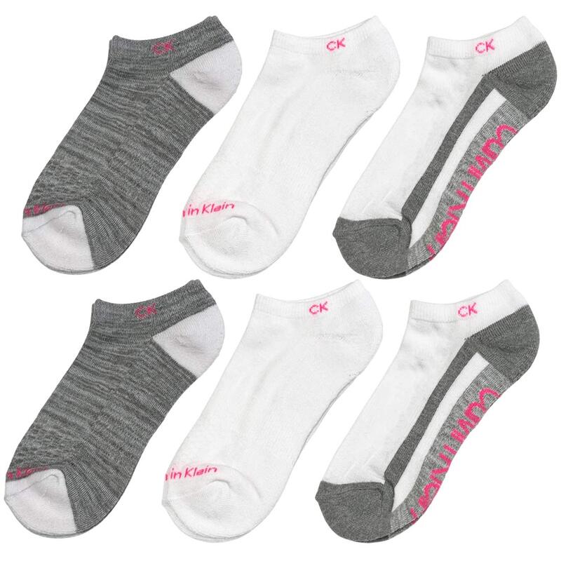 Calvin Klein(カルバンクライン)ck レディース ソックス 靴下 6足組 アンクル丈 くるぶし クッション ロゴ ワンポイント アソート 女性用 CVW221NS03