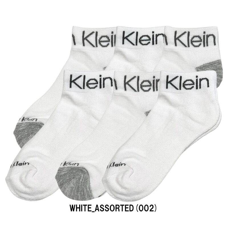 Calvin Klein(カルバンクライン)ck レディース ソックス 靴下 6足組 クォーター丈 クッション ロゴ ワンポイント アソート 女性用 CVW213QT01