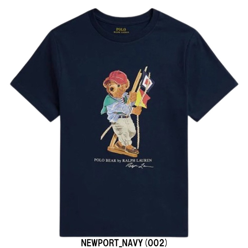 POLO RALPH LAUREN(ポロ ラルフローレン)キッズ Tシャツ 半袖 クルーネック トップス コットン ポロベア くま 子供用 男の子 女の子 ギフト 323A12428