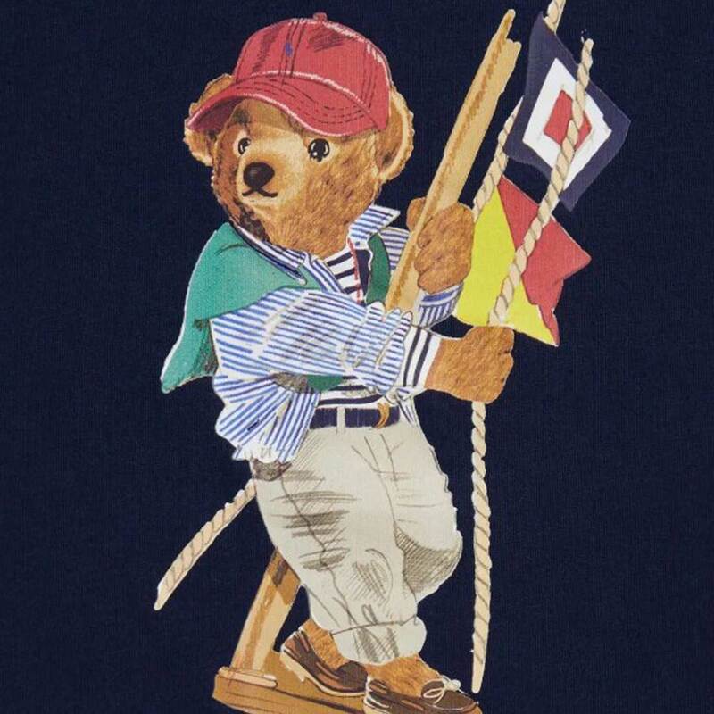 POLO RALPH LAUREN(ポロ ラルフローレン)キッズ Tシャツ 半袖 クルーネック トップス コットン ポロベア くま 子供用 男の子 女の子 ギフト 323A12428