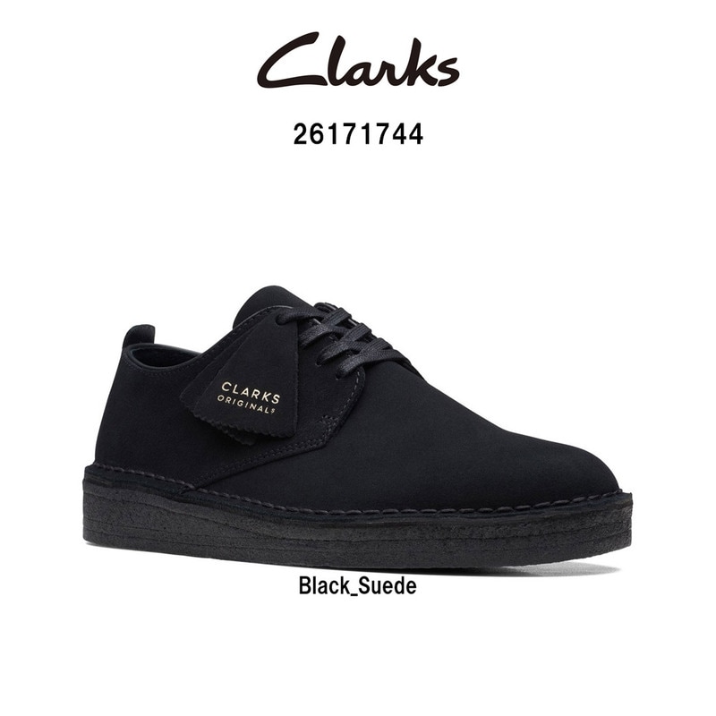 CLARKS(クラークス)メンズ コールロンドン シューズ レースアップ ダービーシューズ ブラック スエード シンプル カジュアル COAL LONDON 26171744