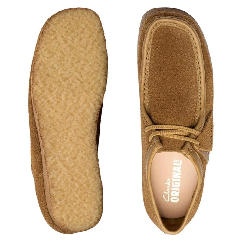 CLARKS(クラークス)メンズ ワラビー シューズ ローカット レースアップ モカシン タン スエード ブラウン クレープソール カジュアル WALLABEE 26183799