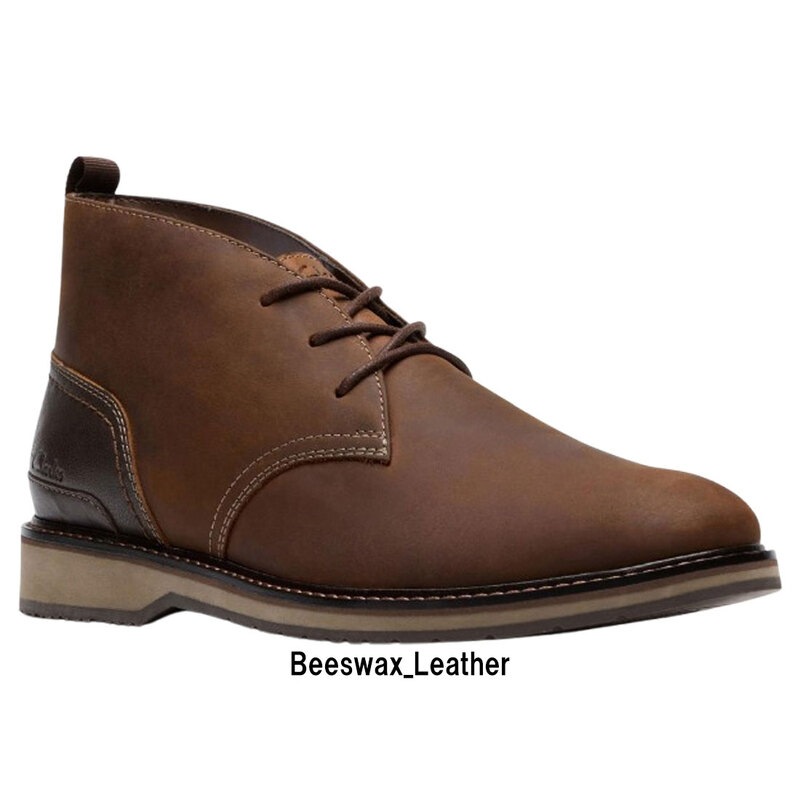 CLARKS(クラークス)モナハン チャッカ ブーツ レースアップ シューズ ビーズワックス レザー ブラウン 革靴 MONAHAN CHUKKA BOOT 26184407