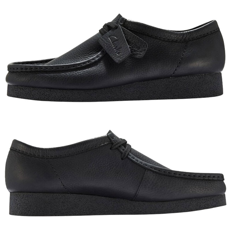 CLARKS(クラークス)メンズ ワラビー エヴォ ブラック レザー レース