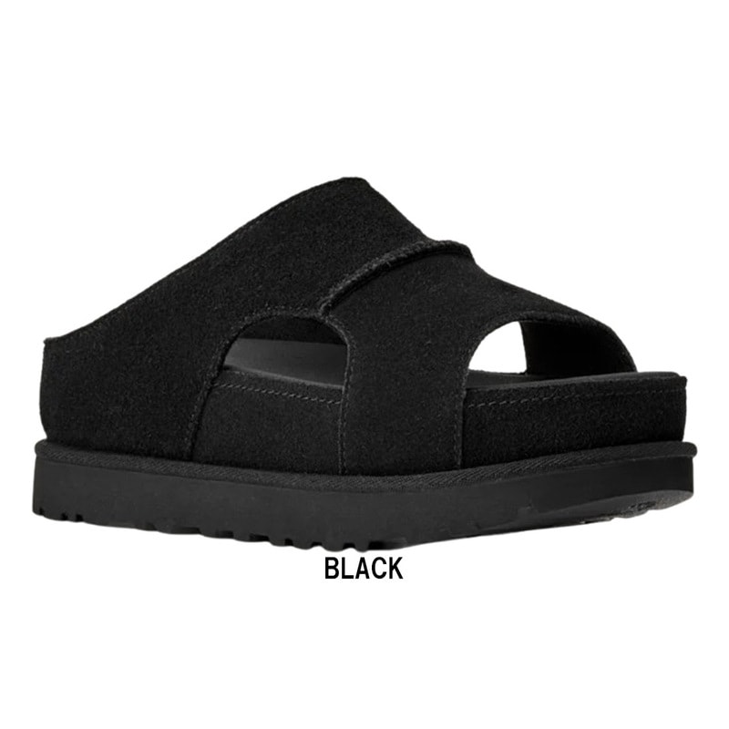 (SALE)UGG(アグ)レディース ゴールデンスター ハイ カットアウト スライド サンダル スリッポン 厚底 スエード W GOLDENSTAR HI CUTOUT SLIDE 1175132