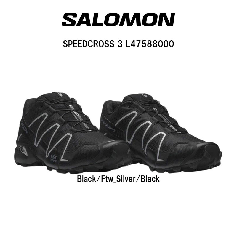 SALOMON(サロモン)スニーカー スピードクロス スポーツスタイル シューズ 軽量 トレイルラン ランニング 運動 メンズ レディース SPEEDCROSS 3 L47588000