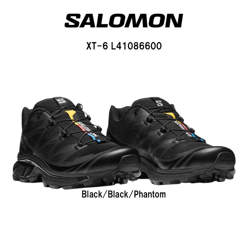SALOMON(サロモン)スニーカー スポーツスタイル シューズ クッション クイックレース トレイルラン ランニング 運動 靴 メンズ レディース XT-6 L41086600