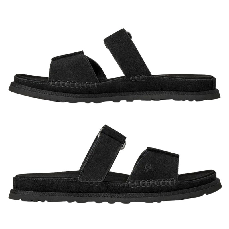 UGG(アグ)レディース ゴールデンゲーズ スライド サンダル スリッパ コンフォート スエード 調整可能 ベルト ストラップ カジュアル 春夏 1178590