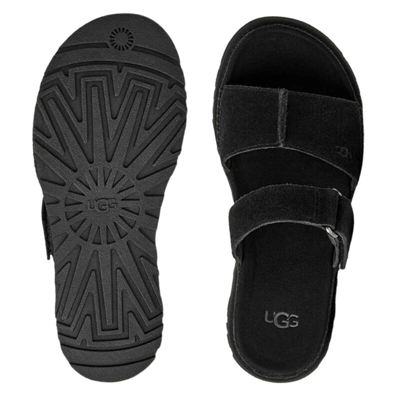 UGG(アグ)レディース ゴールデンゲーズ スライド サンダル スリッパ コンフォート スエード 調整可能 ベルト ストラップ カジュアル 春夏 1178590