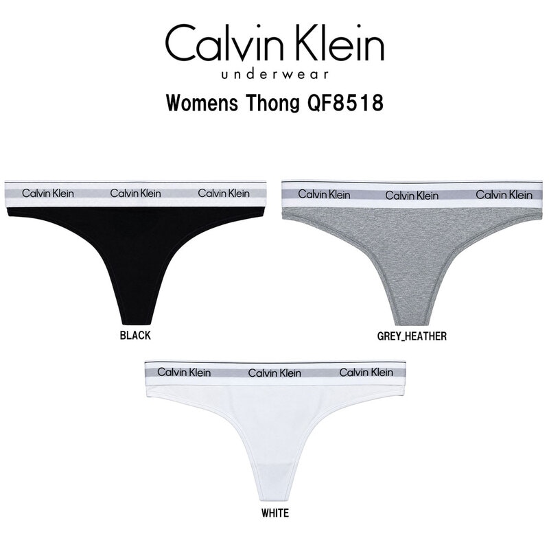 Calvin Klein(カルバンクライン)ck レディース Tバック ビキニ ショーツ コットン ロゴ 無地 シンプル アンダーウェア インナー 女性用 下着 QF8518