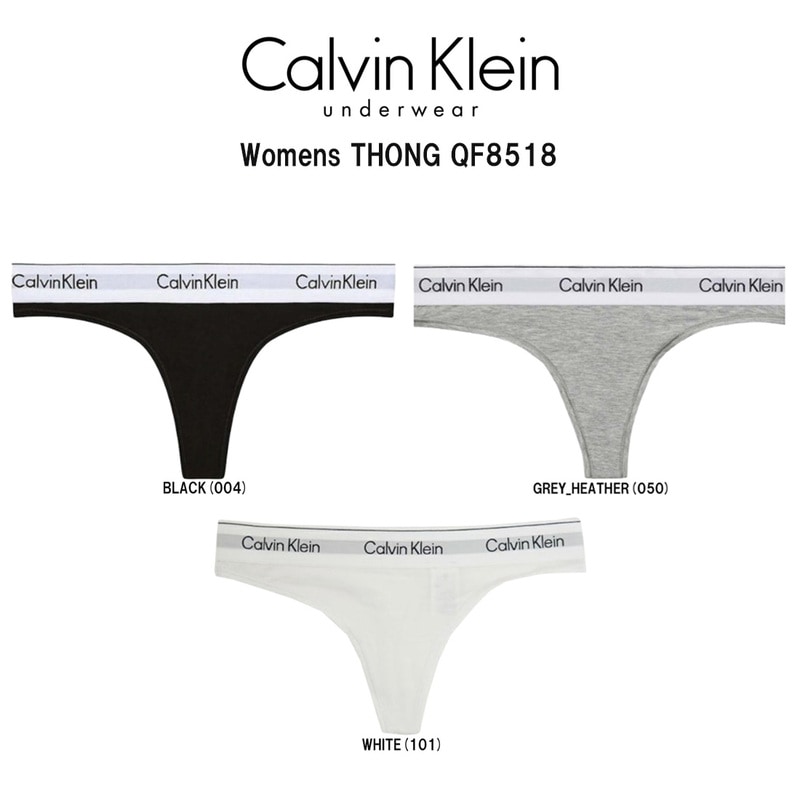 Calvin Klein(カルバンクライン)ck レディース Tバック ビキニ ショーツ コットン ロゴ 無地 シンプル アンダーウェア インナー 女性用 下着 QF8518