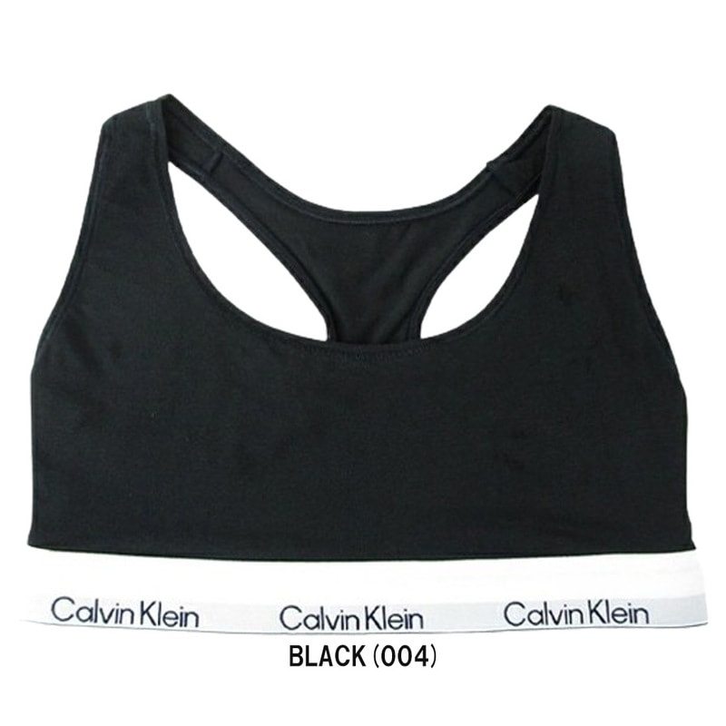 Calvin Klein(カルバンクライン)ck レディース ブラレット ブラジャー コットン ロゴ ノンワイヤー アンダーウェア インナー 女性用 下着 QF8493