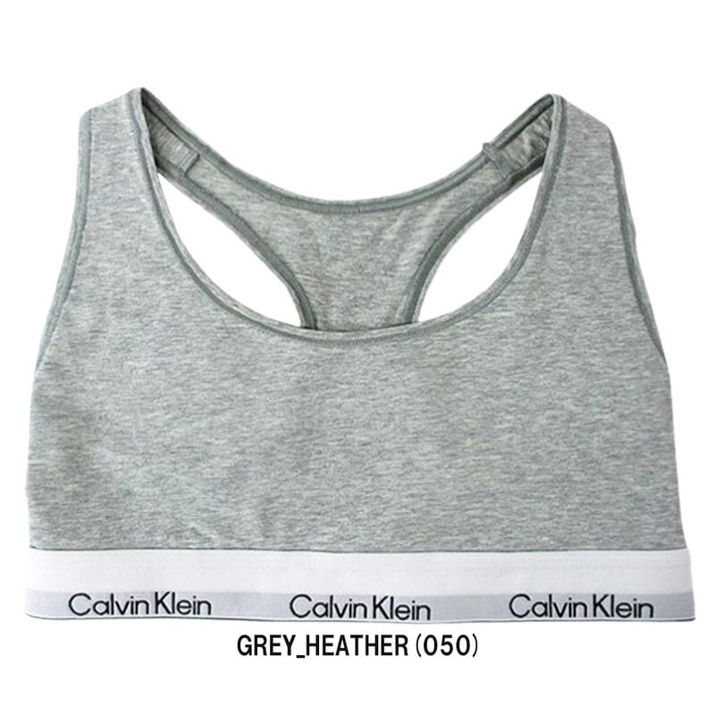 Calvin Klein(カルバンクライン)ck レディース ブラレット ブラジャー コットン ロゴ ノンワイヤー アンダーウェア インナー 女性用 下着 QF8493