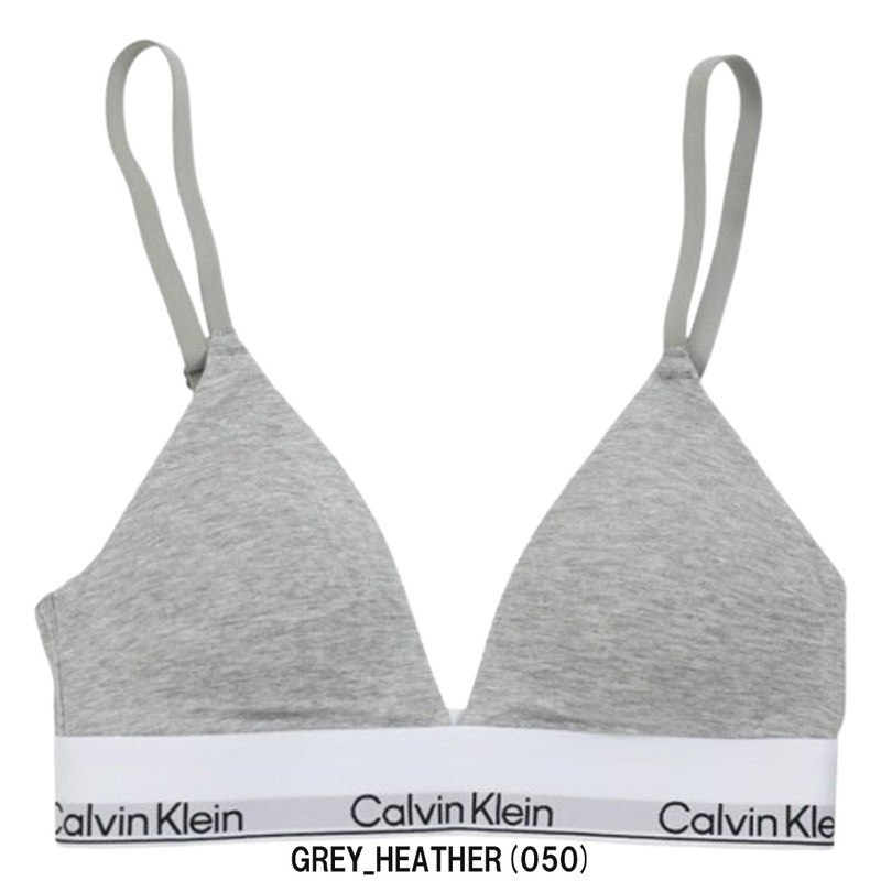 Calvin Klein(カルバンクライン)ck レディース ブラレット ブラジャー トライアングル ロゴ コットン ノンワイヤー アンダーウェア 女性用 下着 QF8498