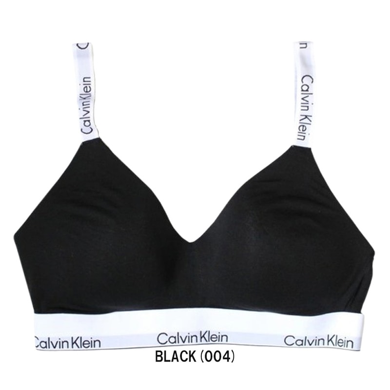 Calvin Klein(カルバンクライン)ck レディース ブラレット ブラジャー ロゴ コットン ストラップ ノンワイヤー アンダーウェア 女性用 下着 QF8504