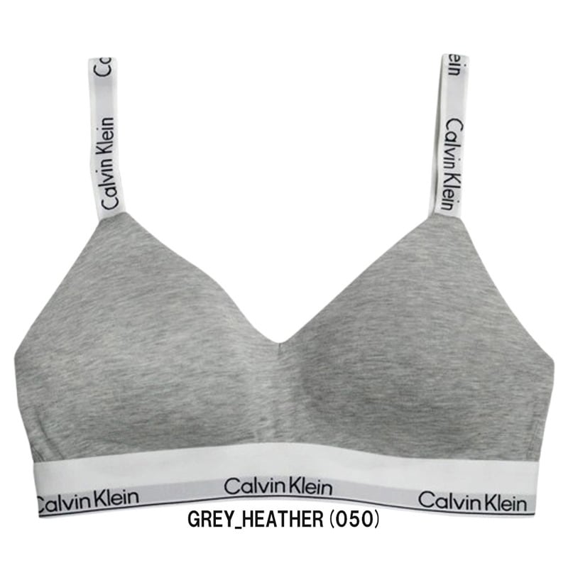Calvin Klein(カルバンクライン)ck レディース ブラレット ブラジャー ロゴ コットン ストラップ ノンワイヤー アンダーウェア 女性用 下着 QF8504