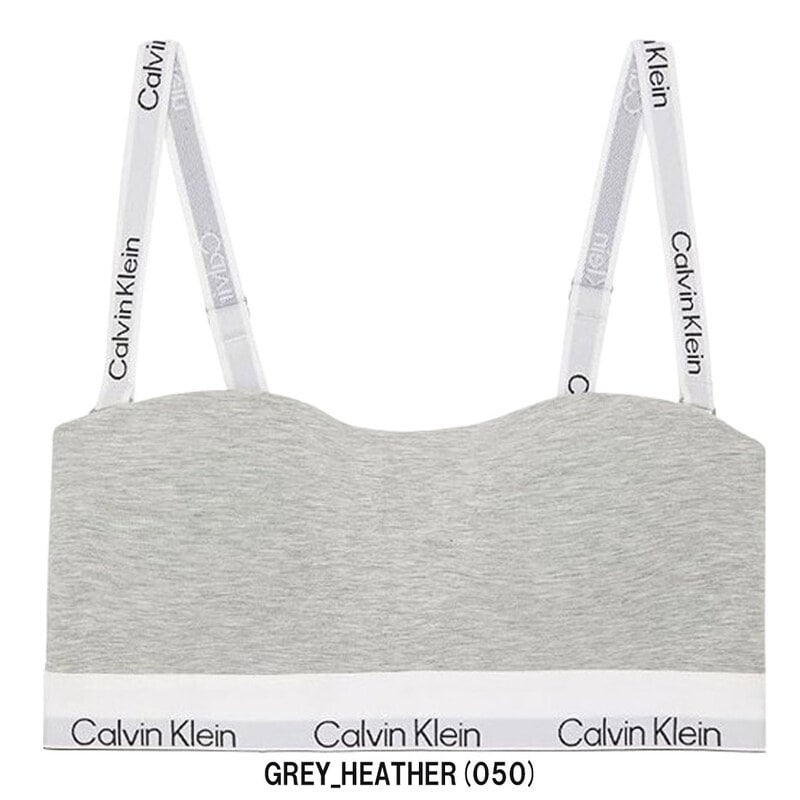 Calvin Klein(カルバンクライン)ck レディース ブラレット ブラジャー チューブトップ 2WAY ロゴ ストラップ ノンワイヤー アンダーウェア 下着 QF8497