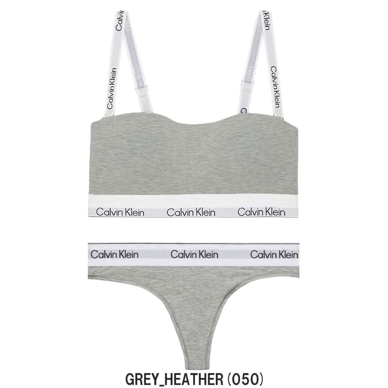 Calvin Klein(カルバンクライン)ck レディース ブラ&ショーツ セット Tバック ロゴ 無地 ノンワイヤー アンダーウェア インナー 下着 QF8497+QF8518