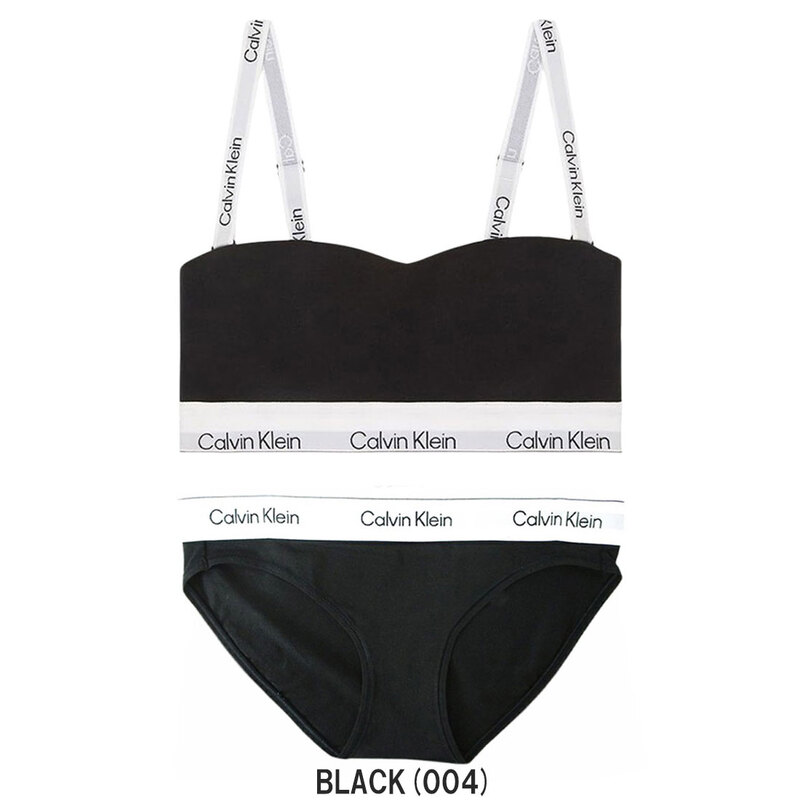 Calvin Klein(カルバンクライン)ck レディース ブラ&ショーツ セット ロゴ 無地 ノンワイヤー アンダーウェア インナー 下着 QF8497+QF8520