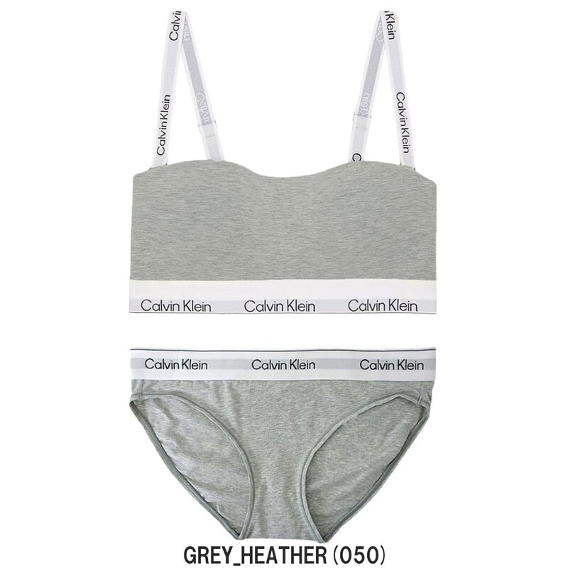 Calvin Klein(カルバンクライン)ck レディース ブラ&ショーツ セット ロゴ 無地 ノンワイヤー アンダーウェア インナー 下着 QF8497+QF8520