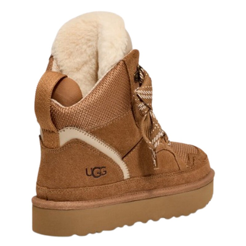UGG(アグ)レディース ハイメル スニーカー ハイカット キャンバスメッシュ スエード レースアップ シューズ ボリューム カジュアル 靴 1145390