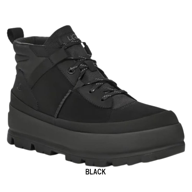 UGG(アグ)メンズ ザ UGG ラグ チャッカ ブーツ レースアップ キャンバス ヌバック ロゴ 耐水 はっ水 厚底 シューズ 男性用 1158214
