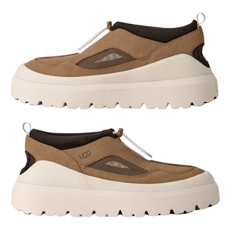 UGG(アグ)メンズ ヘリテージ ユーティリティー アクソイド スリッポン 撥水 スエード 通気性 メッシュ 厚底 軽量 サンダル シューズ 男性用 1174995