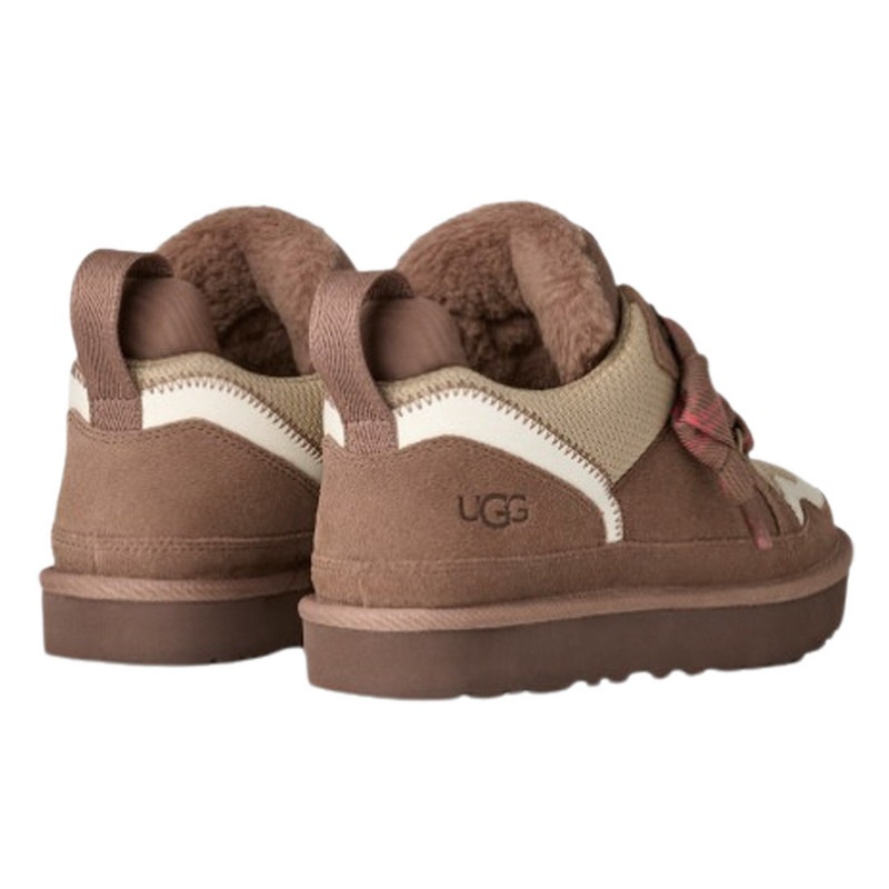 UGG(アグ)レディース ローメル スニーカー シューズ スエード キャンバスメッシュ 異素材 ロゴ レースアップ 厚底 靴 Lowmel 1144032