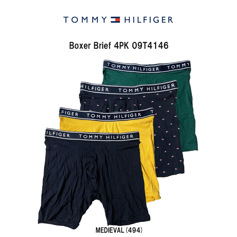 TOMMY HILFIGER(トミーヒルフィガー)ボクサーパンツ 4枚セット メンズ 下着 Boxer Brief 4PK 09T4146