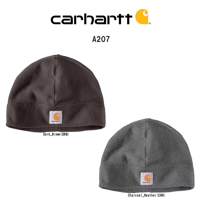 Carhartt(カーハート)ニットキャップ ビーニー フリース 帽子 無地 シンプル ロゴ ワンポイント 防寒 アクセサリー 小物 メンズ レディース A207