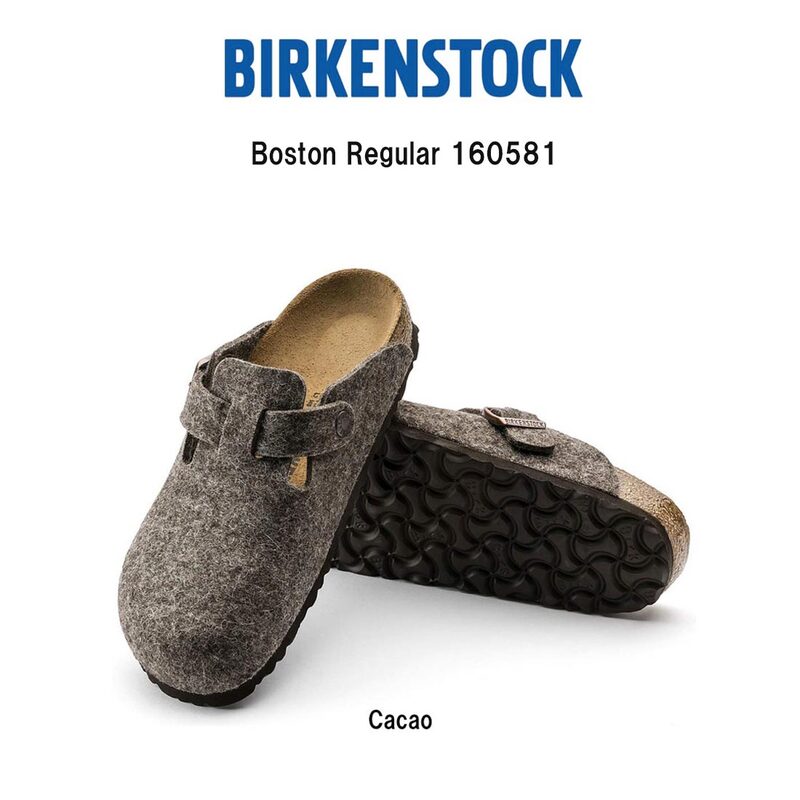 BIRKENSTOCK(ビルケンシュトック)ボストン フェルト クロッグ サボ サンダル シューズ ココア ブラウン レギュラー ユニセックス ビルケン 1031311