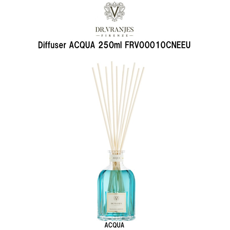 DR.VRANJES(ドットール・ヴラニエス)リードディフューザー ルームフレグランス スティック アクア 250ml ギフト インテリア ACQUA FRV00010CNEEU