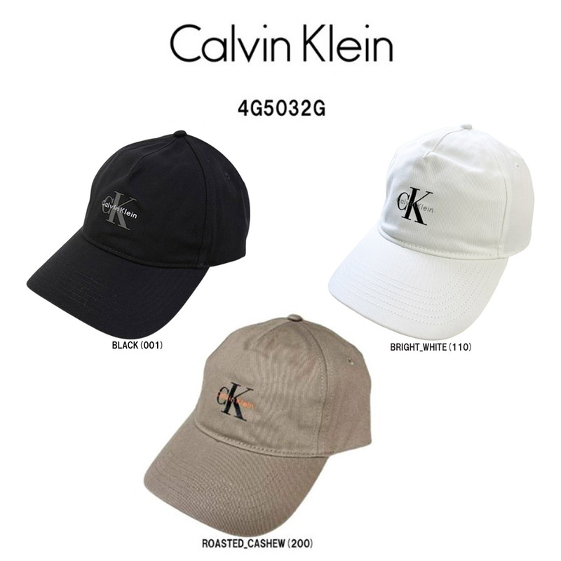 Calvin Klein(カルバンクライン)ck キャップ 帽子 ロゴ モノグラム コットン メンズ レディース MONOLOGO PRINTED BASEBALL CAP 4G5032G