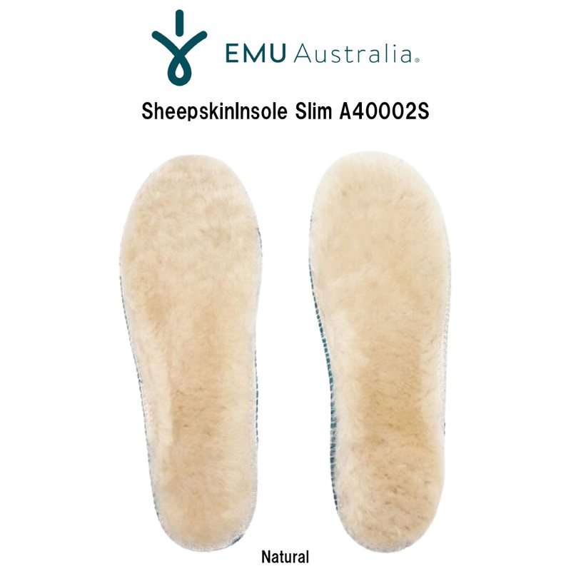 EMU Australia(エミュ オーストラリア)インソール 中敷 ムートン ブーツ シープスキン もこもこ ふわふわ レディース スリム 細め SheepskinInsole Slim A40002S