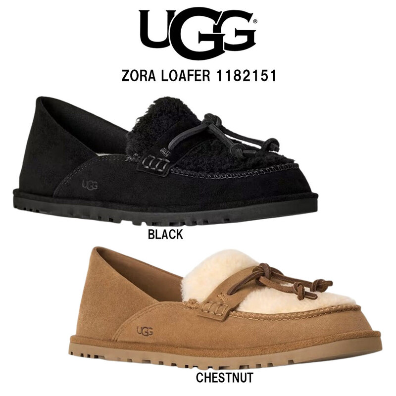 UGG(アグ)レディース ゾラ ローファー スリッポン スエード シープスキン フラット シューズ モカシン カジュアル 女性用 靴 W ZORA LOAFER 1182151