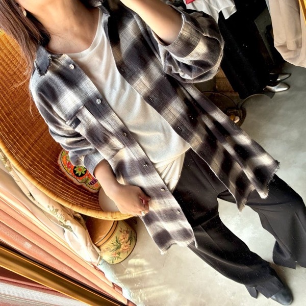 ��ͽ�������YENN(������)/WASHED PLAID SHIRT(11��������ͽ��)