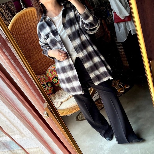 ��ͽ�������YENN(������)/WASHED PLAID SHIRT(11��������ͽ��)