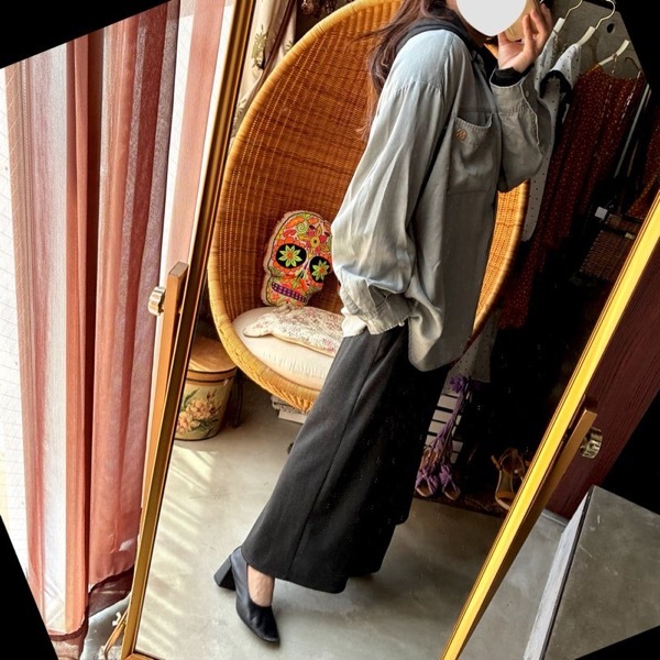 ��ͽ�������YENN(������)/FADED OVERSIZE SHIRT(1��������ͽ��)