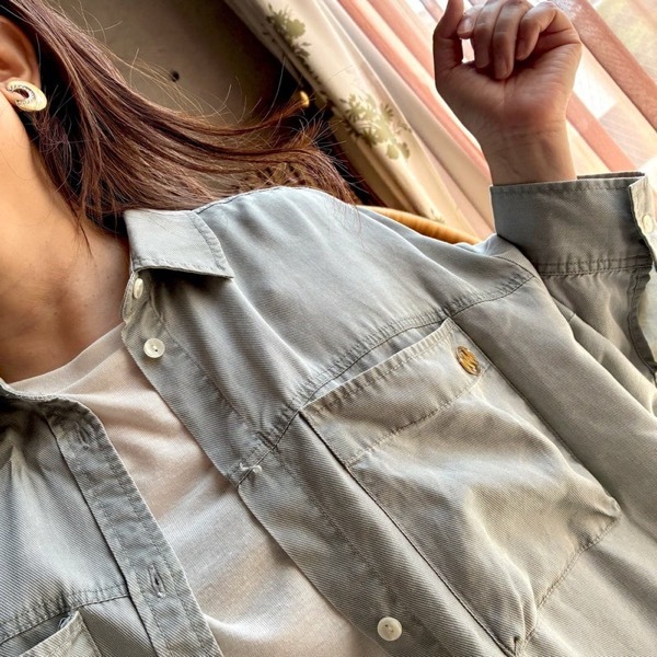��ͽ�������YENN(������)/FADED OVERSIZE SHIRT(1��������ͽ��)