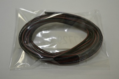 純正色ハーネス 黒/赤 2m 0.5f/ 37729