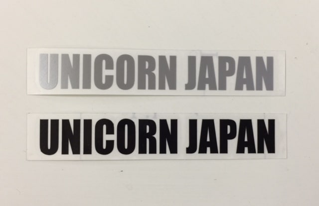 UNICORN JAPAN【ステッカー：M】 /ブラック37569＆シルバー37573