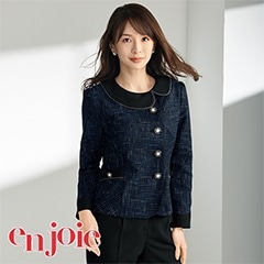 ジャケット 82040 【5-15号】 enjoie アンジョ ア [秋冬用] enjoie