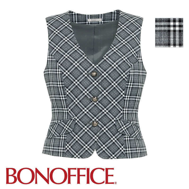 【新品タグ付き】ボンマックス 事務服 15号 ジャケット ベスト フレアスカート マーメイドスカート 77-AS2298-16 BONOFFICE ボンオフィス