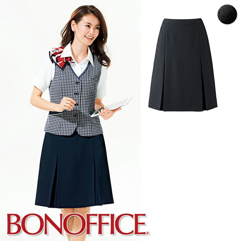 即日発送 アウトレット プリーツスカート Ol As2293 Bonoffice ボンオフィス 夏物 スカート 事務服 いしまる
