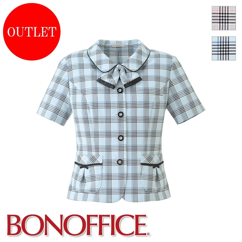 事務服 制服 BONOFFICE ボンオフィス春夏 オーバーブラウス AJ0854