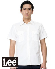 Lee シャンブレー半袖シャツ [男性用] LCS46005 【日時指定不可