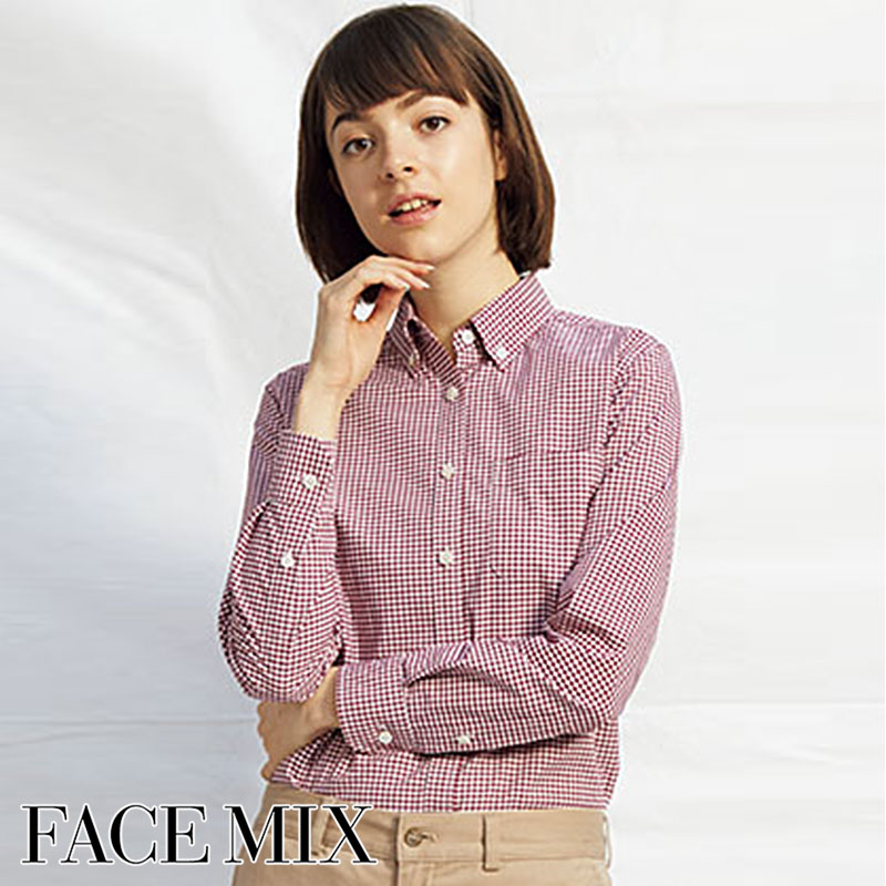 メンズボタンダウン長袖シャツ［男性用］ 77-FB5047M 【日時指定