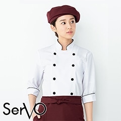 ショップコート 七分袖 (体毛落下防止ネット) [男女兼用] SJAU-2008